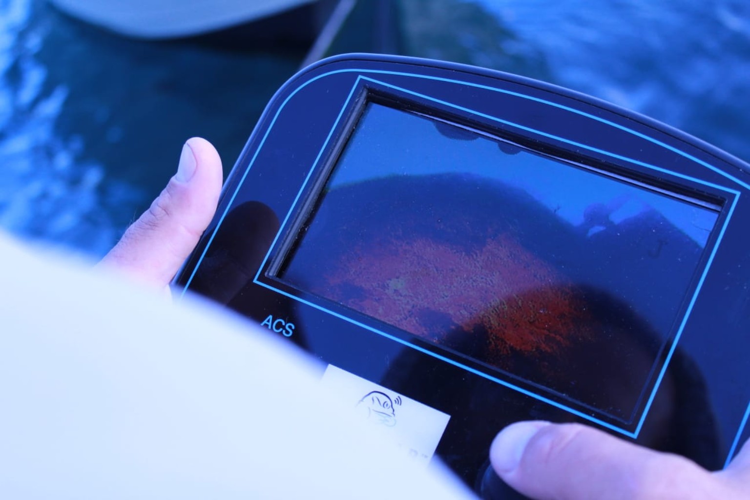 Underwater inspection camera equipment for yacht hull inspection