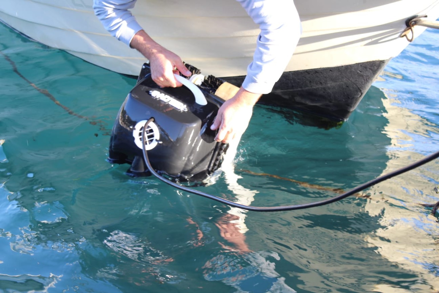Eco-Mar robotic hull cleaning equipment for underwater vessel maintenance